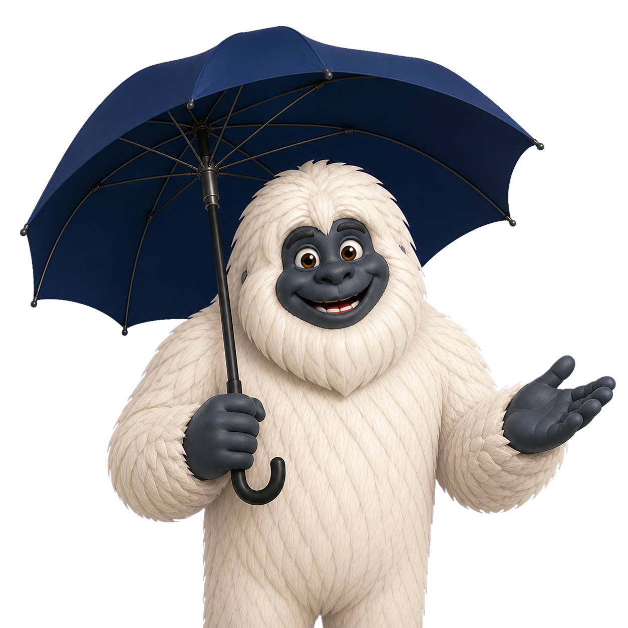 Yeti z parasolem AZ Ubezpieczenia